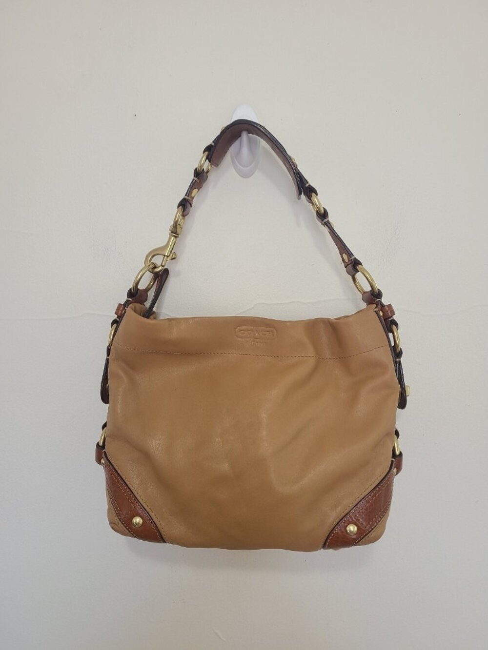 COACH Y2K Vintage Carly Slouchy Hobo Bag Leather Shoulder Purse 10616